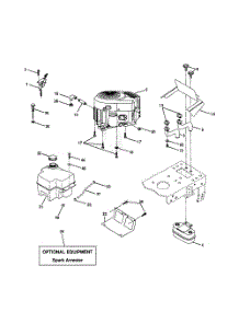 Engine parts for Poulan Riding Mower Tractor PR185H42STB from AppliancePartsPros.com