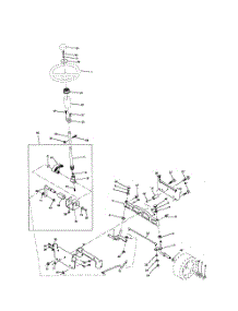 Steering Assembly parts for Poulan Riding Mower Tractor PR2042STA from AppliancePartsPros.com