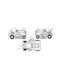 Decals parts for Poulan Riding Mower Tractor PR20H42STA from AppliancePartsPros.com