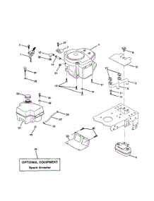 Engine parts for Poulan Riding Mower Tractor PR20H42STA from AppliancePartsPros.com