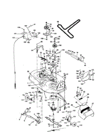 Mower Deck parts for Poulan Riding Mower Tractor PR20H42STB from AppliancePartsPros.com