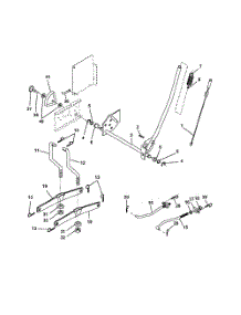 Mower Lift parts for Poulan Riding Mower Tractor PR20H42STC from AppliancePartsPros.com