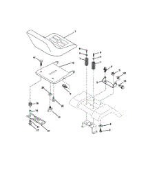 Seat Assembly parts for Poulan Riding Mower Tractor PR20H42STD from AppliancePartsPros.com