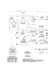 Schematic parts for Poulan Riding Mower Tractor PR20H42STD from AppliancePartsPros.com