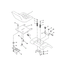 Seat Assembly parts for Poulan Riding Mower Tractor PR22H48STA from AppliancePartsPros.com