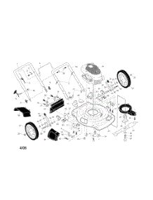 Engine  /  Housing  /  Handle parts for Poulan Walk Behind Lawn Mower PR5Y22SHP from AppliancePartsPros.com