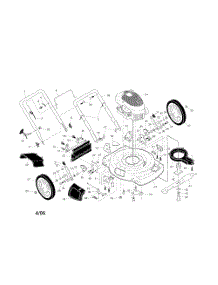 Engine  /  Housing  /  Handle parts for Poulan Walk Behind Lawn Mower PR5Y22SHP from AppliancePartsPros.com
