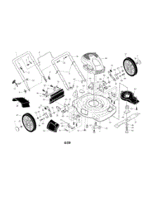 Engine  /  Housing  /  Handle parts for Poulan Walk Behind Lawn Mower PR600Y22SHP from AppliancePartsPros.com