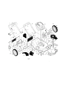 Engine  /  Housing  /  Handle parts for Poulan Walk Behind Lawn Mower PR625Y22RHP from AppliancePartsPros.com