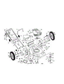 Handle  /  Engine  /  Housing parts for Poulan Walk Behind Lawn Mower PR7Y21CHA from AppliancePartsPros.com
