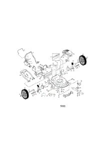 Power Propelled Rotary Lawnmower parts for Poulan Walk Behind Lawn Mower PRC6Y22CHA-2000 / 2000 from AppliancePartsPros.com