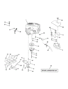 Engine parts for Poulan Riding Mower Tractor PRGT2046A from AppliancePartsPros.com