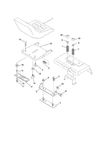 Seat Assembly parts for Poulan Riding Mower Tractor PRGT2046A from AppliancePartsPros.com