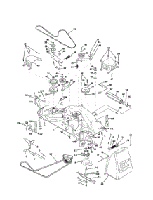 Mower Deck parts for Poulan Riding Mower Tractor PRGT20H50A from AppliancePartsPros.com