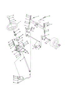 Steering Assembly parts for Poulan Riding Mower Tractor PRGT20H50B from AppliancePartsPros.com