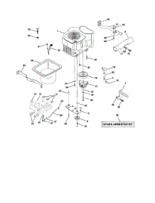 Engine parts for Poulan Riding Mower Tractor PRGT20H50B from AppliancePartsPros.com