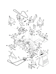 Mower Deck parts for Poulan Riding Mower Tractor PRGT20H50B from AppliancePartsPros.com