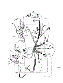Electrical parts for Poulan Riding Mower Tractor PRGT22H50A from AppliancePartsPros.com
