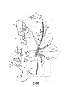 Electrical parts for Poulan Riding Mower Tractor PRGT22H50B from AppliancePartsPros.com
