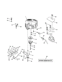 Engine parts for Poulan Riding Mower Tractor PRGT22H50B from AppliancePartsPros.com