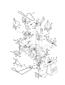 Mower Deck parts for Poulan Riding Mower Tractor PRGT22H50B from AppliancePartsPros.com