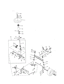 Steering Assembly parts for Poulan Riding Mower Tractor PRK17G42STA from AppliancePartsPros.com