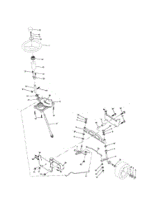 Steering Assembly parts for Poulan Riding Mower Tractor PRK17G42STB from AppliancePartsPros.com