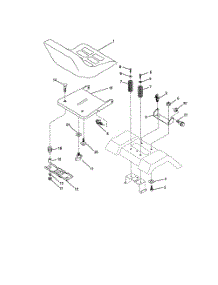 Seat Assembly parts for Poulan Riding Mower Tractor PRK17G42STB from AppliancePartsPros.com
