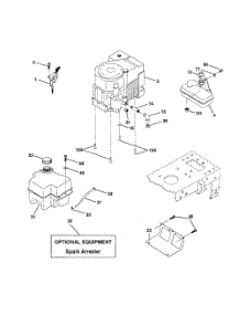 Engine parts for Poulan Riding Mower Tractor PRK17G42STB from AppliancePartsPros.com