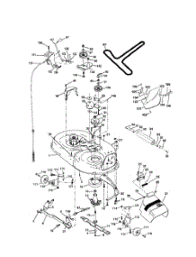 Mower Deck parts for Poulan Riding Mower Tractor PRK17G42STB from AppliancePartsPros.com