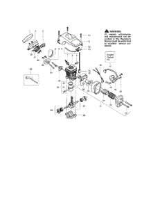 Cylinder  /  Crankshaft  /  Crankcase parts for Poulan Chainsaw S1838 (RECON) from AppliancePartsPros.com