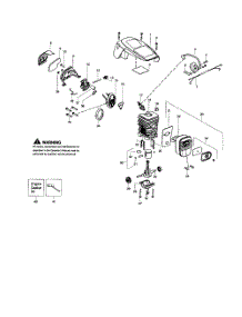 Cylinder  /  Crankshaft  /  Shield parts for Poulan Chainsaw S1970 TYPE 2 from AppliancePartsPros.com