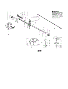 Throttle Housing  /  Driveshaft parts for Poulan Grass Line Trimmer S31BC (RECON) from AppliancePartsPros.com