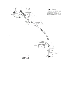Throttle Housing  /  Upper Shaft  /  Shield parts for Poulan Grass Line Trimmer S31SNG from AppliancePartsPros.com