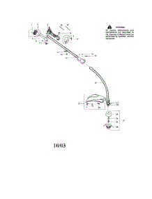 Throttle Housing  /  Driveshaft parts for Poulan Grass Line Trimmer S31SNG (RECON) from AppliancePartsPros.com