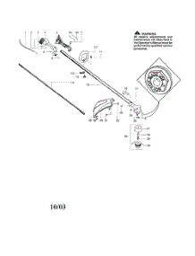 Throttle Housing  /  Driveshaft parts for Poulan Grass Line Trimmer S31SST (RECON) from AppliancePartsPros.com