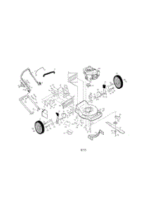 Engine  /  Housing  /  Handle parts for Poulan Walk Behind Lawn Mower S55HY22CHA from AppliancePartsPros.com