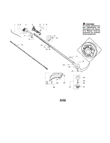 Driveshaft  /  Shield  /  Handle parts for Poulan Grass Line Trimmer SM132LE TYPE 1 from AppliancePartsPros.com