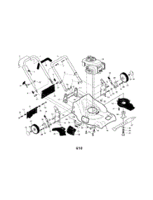 Handle  /  Engine  /  Housing parts for Poulan Walk Behind Lawn Mower SM2155SP from AppliancePartsPros.com