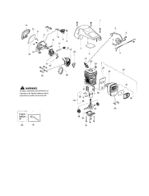 Shield  /  Cylinder  /  Crankshaft parts for Poulan Chainsaw SM4218AV TYPE 1 from AppliancePartsPros.com