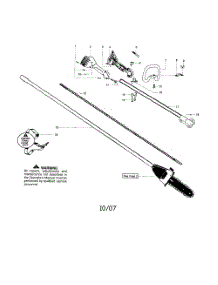 Driveshaft  /  Handle parts for Poulan Pruner SM446E TYPE 2 from AppliancePartsPros.com