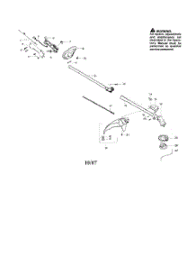 Drive Shaft  /  Handle  /  Shield parts for Poulan Grass Line Trimmer SM705 from AppliancePartsPros.com