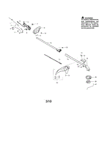 Drive Shaft  /  Shield  /  Handle parts for Poulan Grass Line Trimmer SM705 TYPE 2 from AppliancePartsPros.com