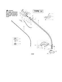 Driveshaft parts for Poulan Grass Line Trimmer TE450CXL from AppliancePartsPros.com