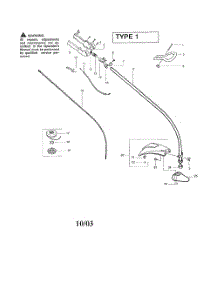 Throttle Housing  /  Driveshaft parts for Poulan Grass Line Trimmer TE450CXL TYPE 1 from AppliancePartsPros.com