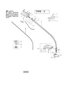 Throttle Housing  /  Driveshaft parts for Poulan Grass Line Trimmer TE450CXL TYPE 2 from AppliancePartsPros.com