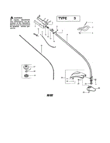 Throttle Housing  /  Driveshaft parts for Poulan Grass Line Trimmer TE450CXL TYPE 3 from AppliancePartsPros.com