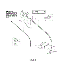 Throttle Housing  /  Driveshaft parts for Poulan Grass Line Trimmer TE450CXL TYPE 4 from AppliancePartsPros.com