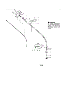 Driveshaft parts for Poulan Grass Line Trimmer TE450LE from AppliancePartsPros.com