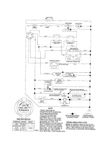 Schematic-Tractor parts for Poulan Riding Mower Tractor XT185H42LT from AppliancePartsPros.com